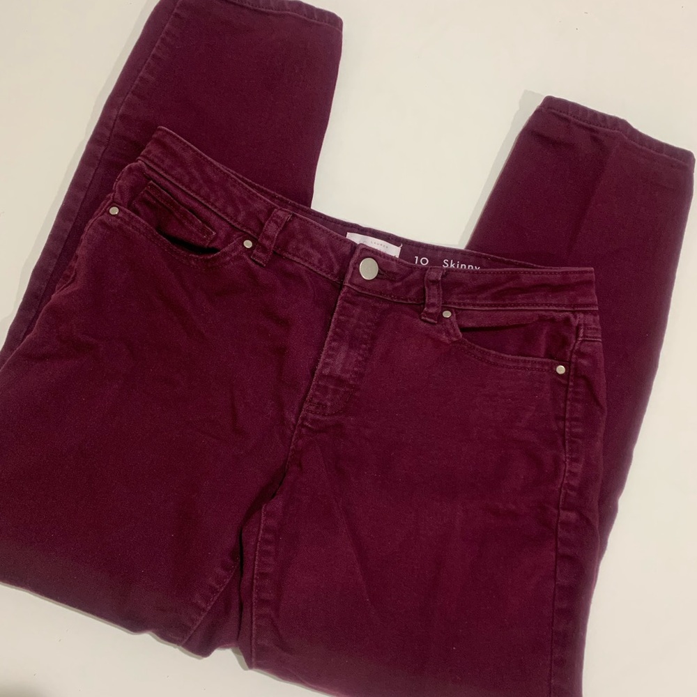 LC Lauren Conrad skinny cropped jeans